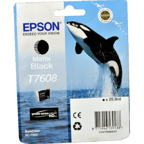 Tusz Epson T7608 do SC-P600 | 25,90 ml | mate black